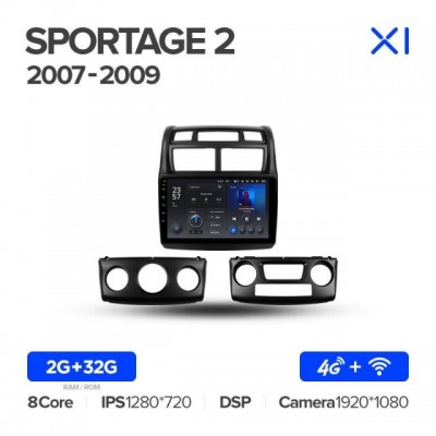Штатная магнитола для Kia Sportage 2008-2010