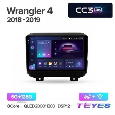 Магнитола Teyes 2K_CC3 для Jeep Wrangler 2018+