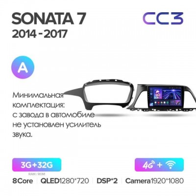Магнитола Teyes CC3 для Hyundai Sonata 2014-2017