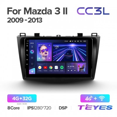 Магнитола Teyes CC3L для Mazda 3 2009-2013