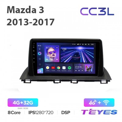 Магнитола Teyes CC3L для Mazda 3 2013-2017