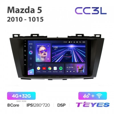Магнитола Teyes CC3L для Mazda 5 2010-2015