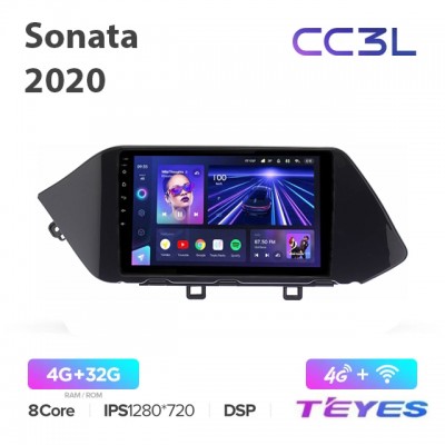 Магнитола Teyes CC3L для Hyundai Sonata 2020+