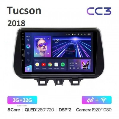 Магнитола Teyes CC3 для Hyundai Tucson 2019+