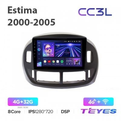 Магнитола Teyes CC3L для Toyota Estima 2000-2005