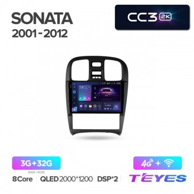 Магнитола Teyes 2K_CC3 для Hyundai Sonata EF 2001-2012