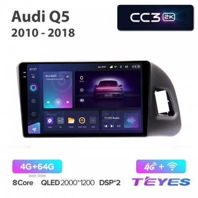 Магнитола Teyes 2K_CC3 для Audi Q5 2010-2018