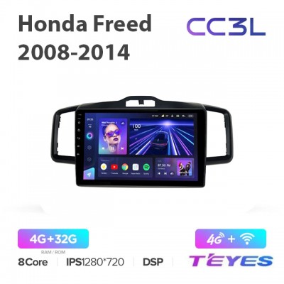 Магнитола Teyes CC3L для Honda Freed 2008-2014