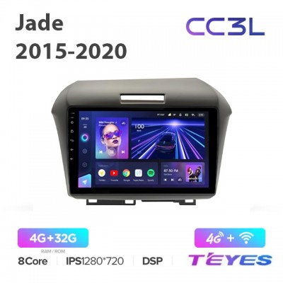Магнитола Teyes CC3L для Honda Jade 2015-2020 правый руль