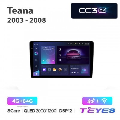 Магнитола Teyes 2K_CC3 для Nissan Teana 2003-2008