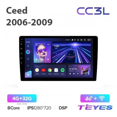 Магнитола Teyes CC3L для Kia Ceed 2006-2009