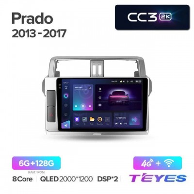 Магнитола Teyes 2K_CC3 для Toyota Prado 150 2014-2017