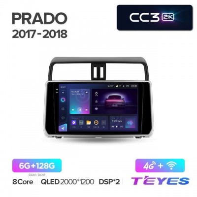 Магнитола Teyes 2K_CC3 для Toyota Prado 150 2017+