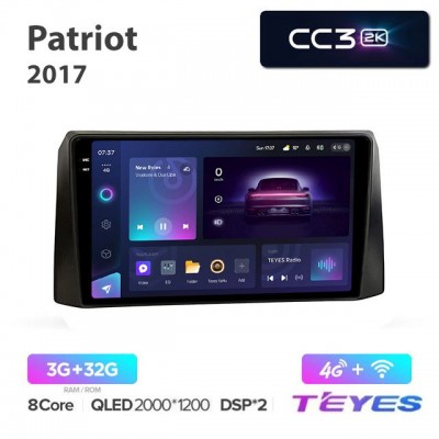 Магнитола Teyes 2K_CC3 для Uaz Patriot на Android