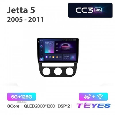Магнитола Teyes 2K_CC3 для Volkswagen Jetta 2005-2011 на Android