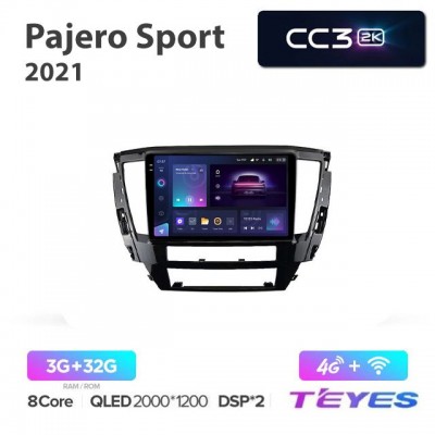 Магнитола Teyes 2K_CC3 для Mitsubishi Sport 2021
